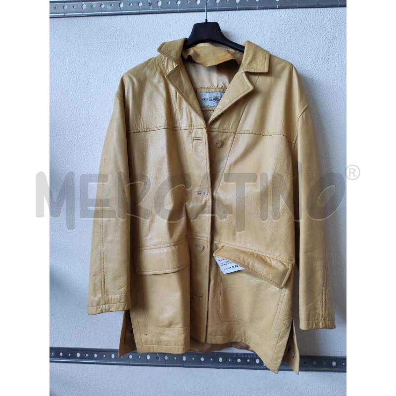 GIACCA DONNA VERA PELLE BEIGE ROYAL LEATHER | Mercatino dell'Usato Albenga 1
