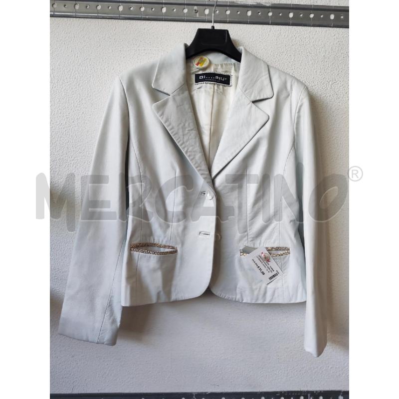 GIACCA DONNA VERA PELLE BIANCO DI PIU  | Mercatino dell'Usato Albenga 1
