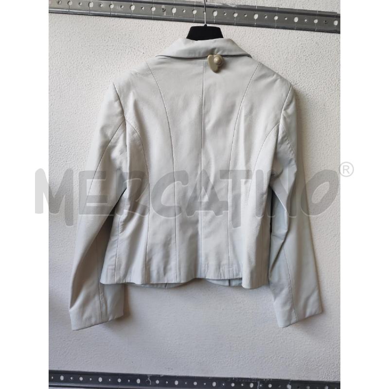 GIACCA DONNA VERA PELLE BIANCO DI PIU  | Mercatino dell'Usato Albenga 2