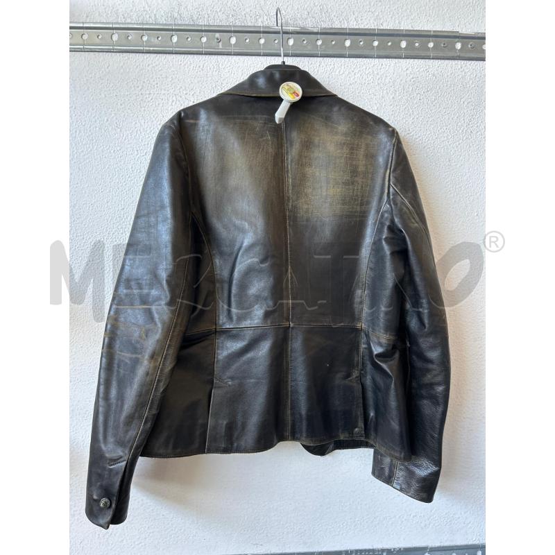 GIACCA DONNA VERA PELLE EFFETTO NERO PINKO  | Mercatino dell'Usato Albenga 2