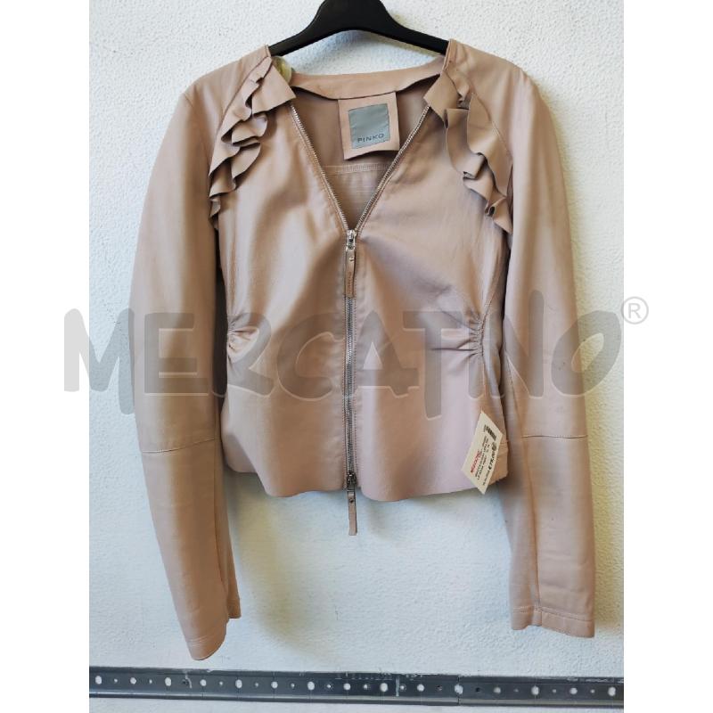 GIACCA DONNA VERA PELLE ROSA PINKO  | Mercatino dell'Usato Albenga 1