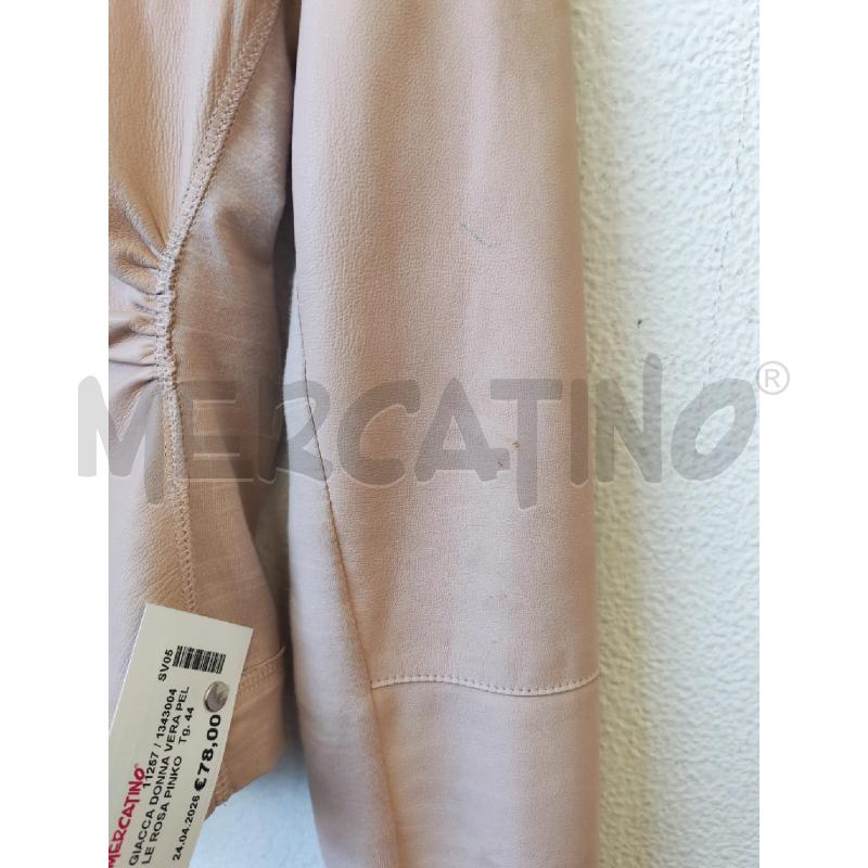 GIACCA DONNA VERA PELLE ROSA PINKO  | Mercatino dell'Usato Albenga 2