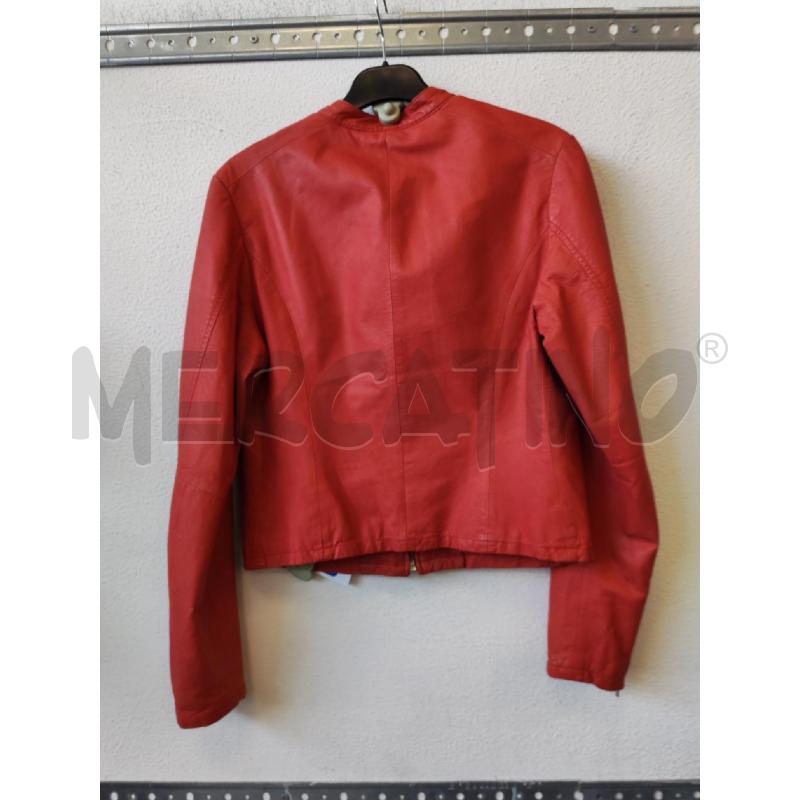 GIACCA DONNA VERA PELLE ROSSO CONBIPEL  | Mercatino dell'Usato Albenga 2