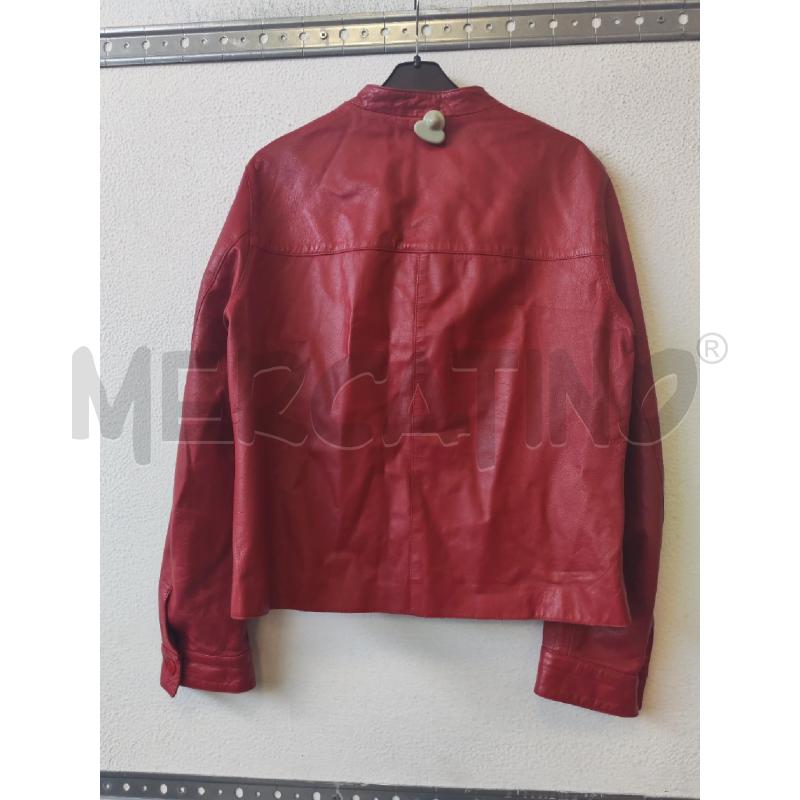 GIACCA DONNA VERA PELLE ROSSO M.K | Mercatino dell'Usato Albenga 2