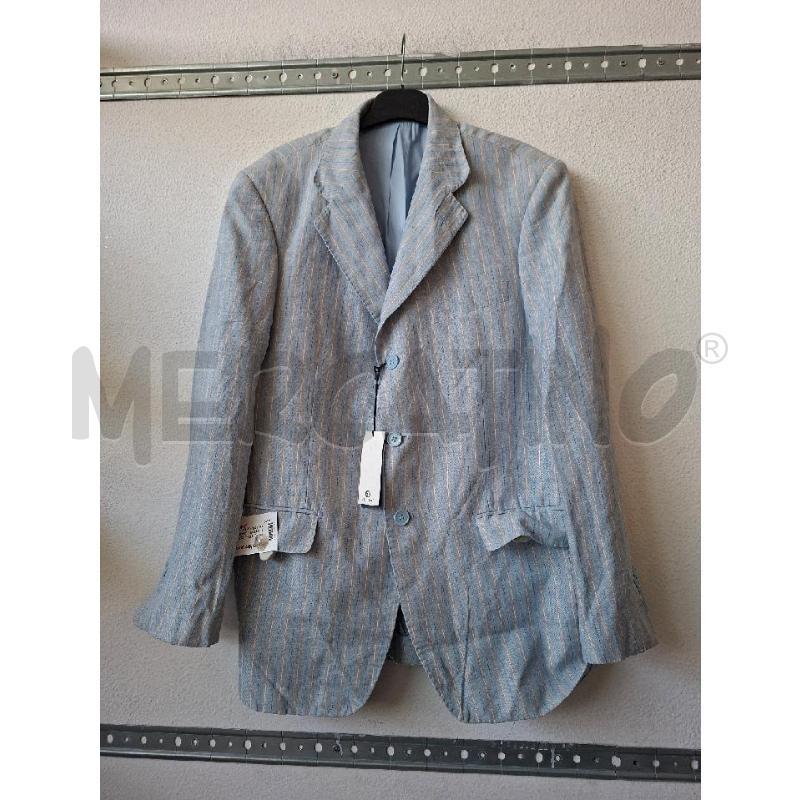 GIACCA UOMO TAGLIO CLASSICO AZZ FELLINI LINO  | Mercatino dell'Usato Albenga 1