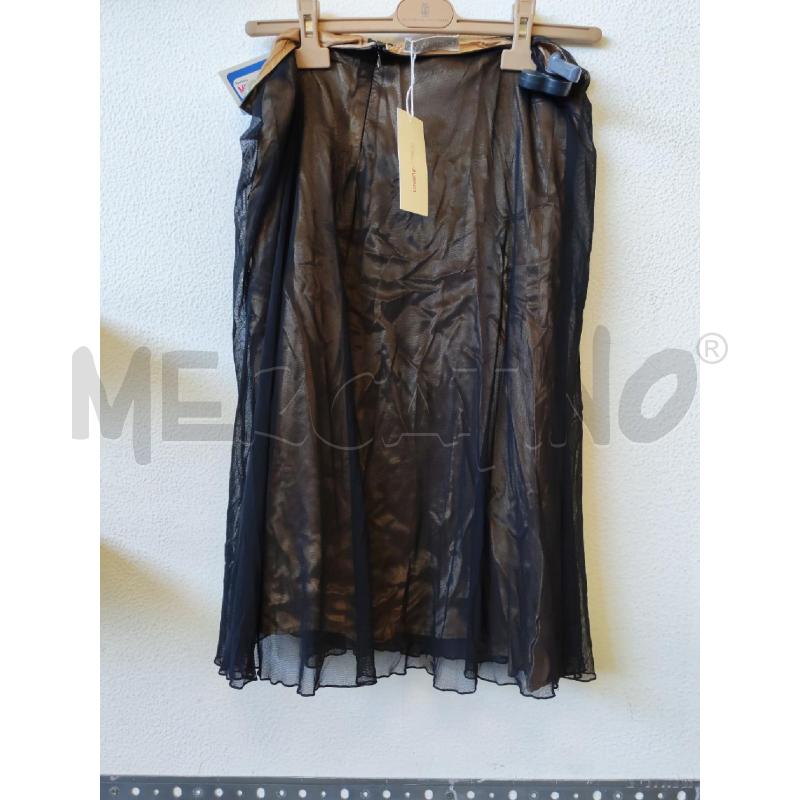 GONNA BEIGE SOPRA VELATO NERO FIORELLA RUBINO  | Mercatino dell'Usato Albenga 2