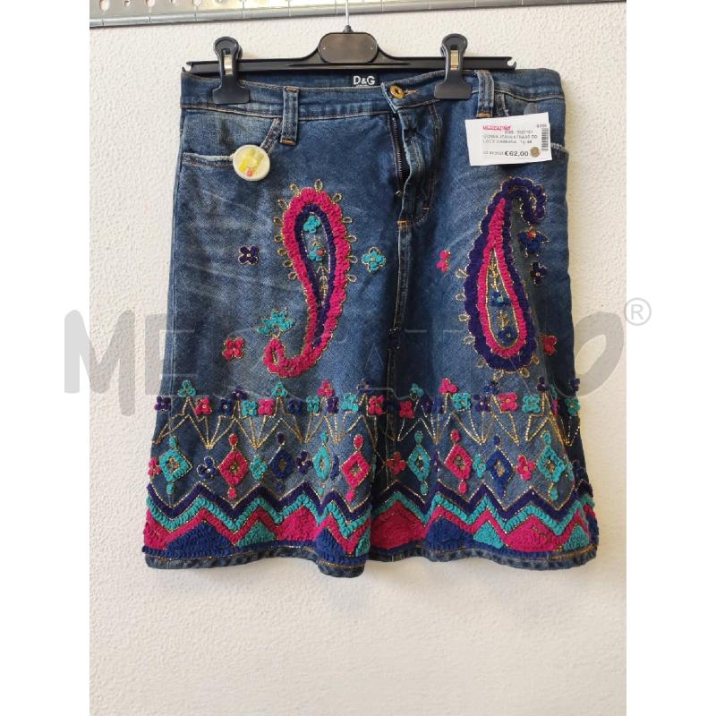 GONNA JEANS STRASS DOLCE E GABBANA  | Mercatino dell'Usato Albenga 1