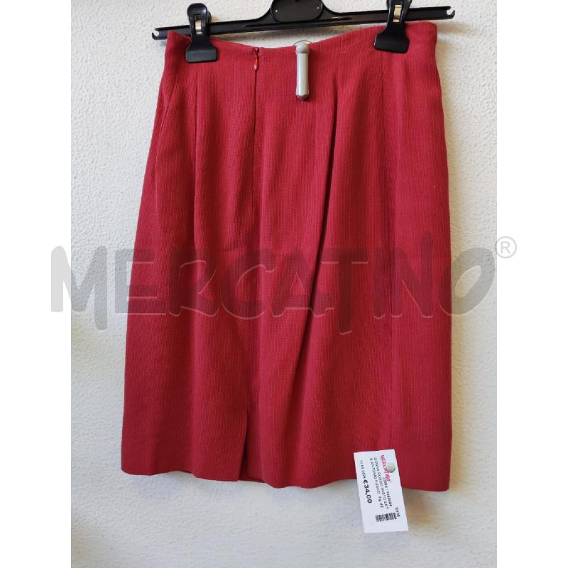 GONNA ROSSO MISTO SETA ANTONIO FUSCO | Mercatino dell'Usato Albenga 2