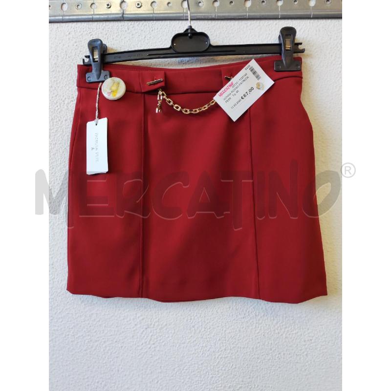 GONNA ROSSO PATRIZIA PEPE  | Mercatino dell'Usato Albenga 1