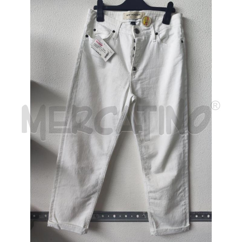 JEANS DONNA BIANCO ROY ROGERS  | Mercatino dell'Usato Albenga 1