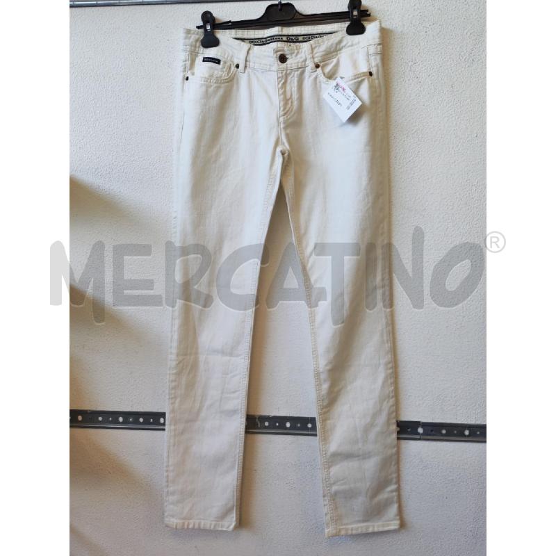 JEANS DONNA D&G BIANCO | Mercatino dell'Usato Albenga 1