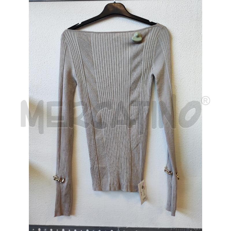 MAGLIA DONNA BEIGE PATRIZIA PEPE CATENA MANICHE | Mercatino dell'Usato Albenga 2