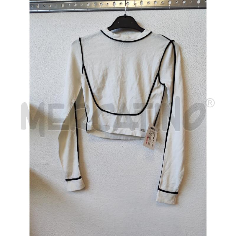 MAGLIA DONNA BIANCO CORTA ELISABETTA FRANCHI  | Mercatino dell'Usato Albenga 1