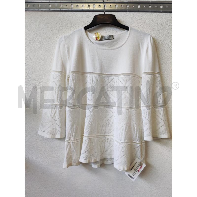 MAGLIA DONNA BIANCO D. EXTERIOR | Mercatino dell'Usato Albenga 1