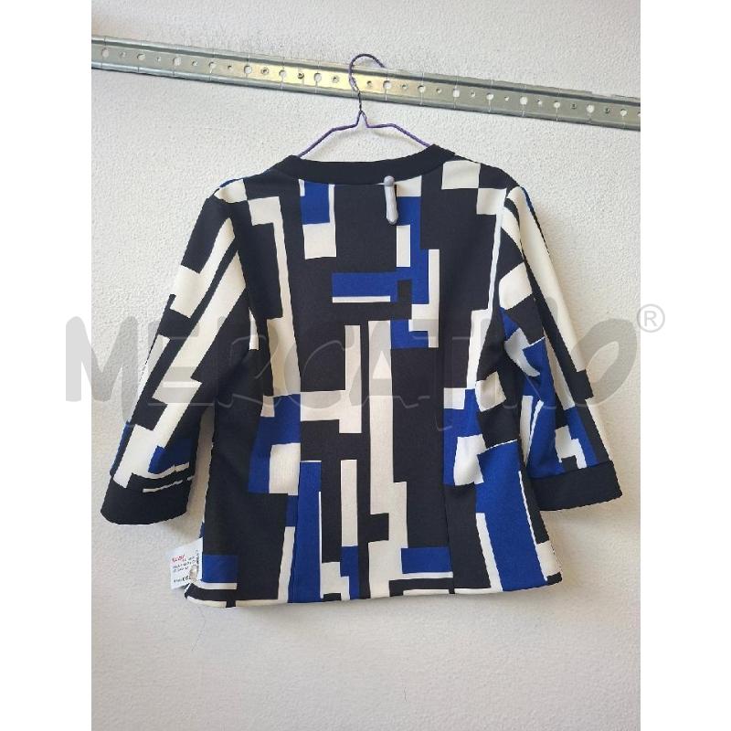 MAGLIA DONNA CON CERNIERA BIANCO BLU NERO JOSEPH RIBKOFF | Mercatino dell'Usato Albenga 2