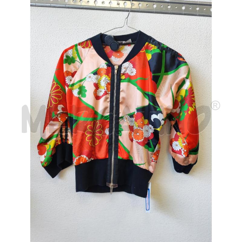 MAGLIA DONNA CON CERNIERA FANTASIA ROSA FIORI PINKO  | Mercatino dell'Usato Albenga 1