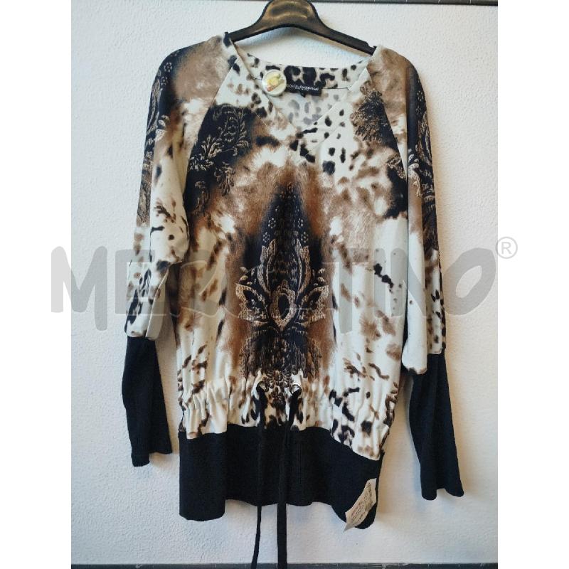 MAGLIA DONNA FANTASIA BIANCO DOLCE E GABBANA  | Mercatino dell'Usato Albenga 1
