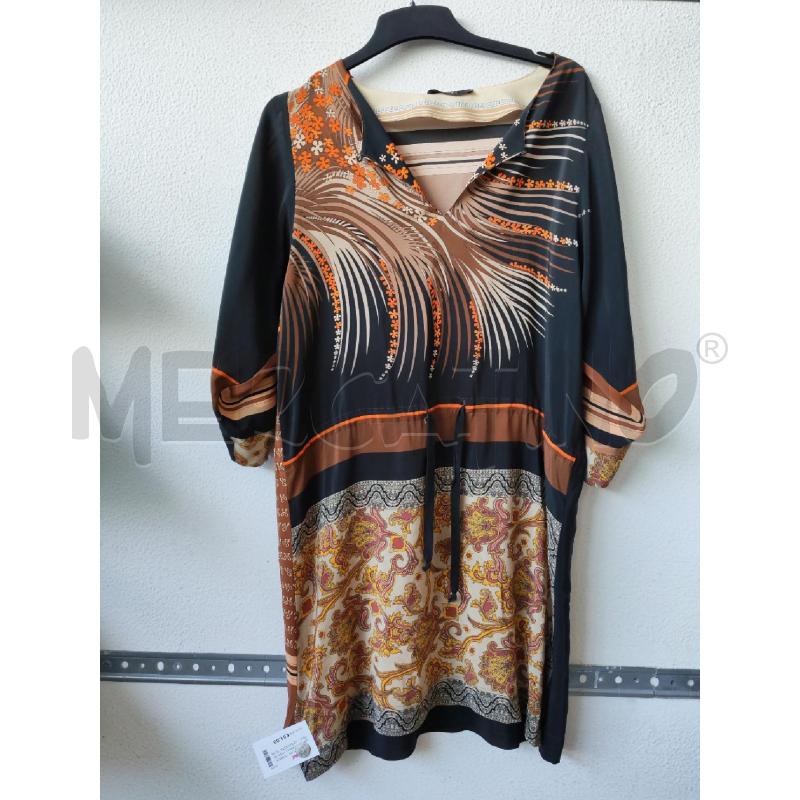 MAGLIA DONNA LUNGA SEVENTY SETA FANTASIA MARRONE  | Mercatino dell'Usato Albenga 1