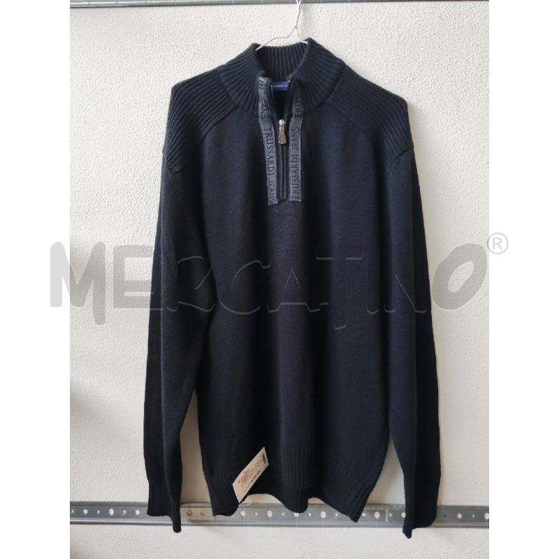 MAGLIONE UOMO TRUSSARDI JEANS NERO  | Mercatino dell'Usato Albenga 1