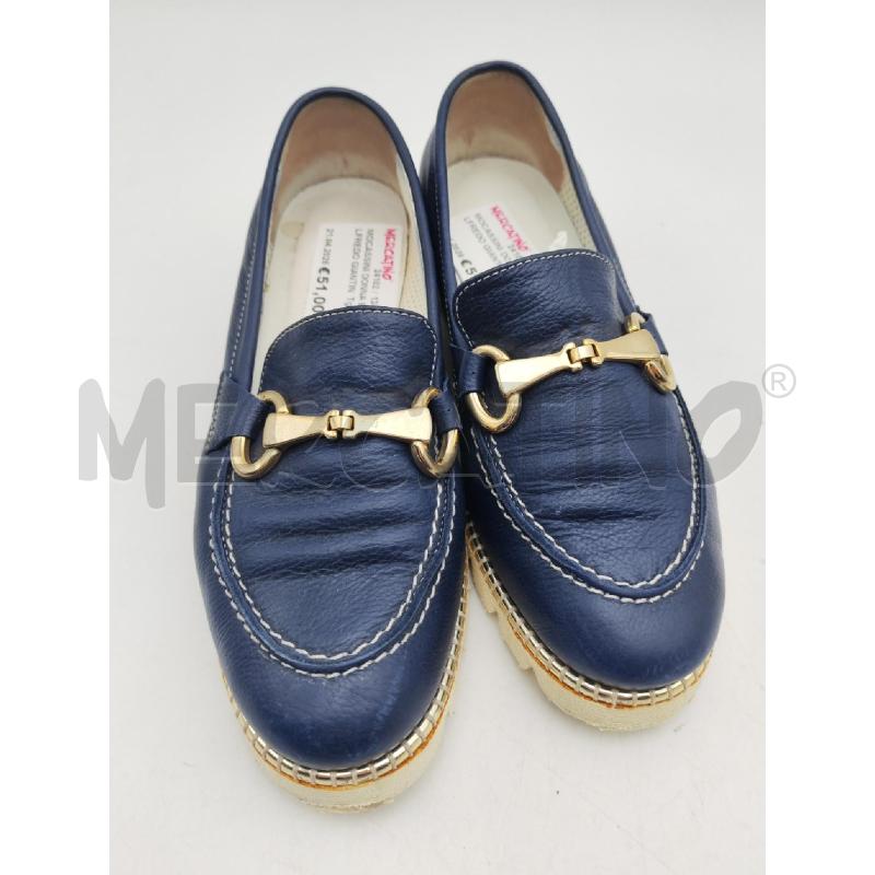 MOCASSINI DONNA BLU ALFREDO GIANTIN | Mercatino dell'Usato Albenga 1