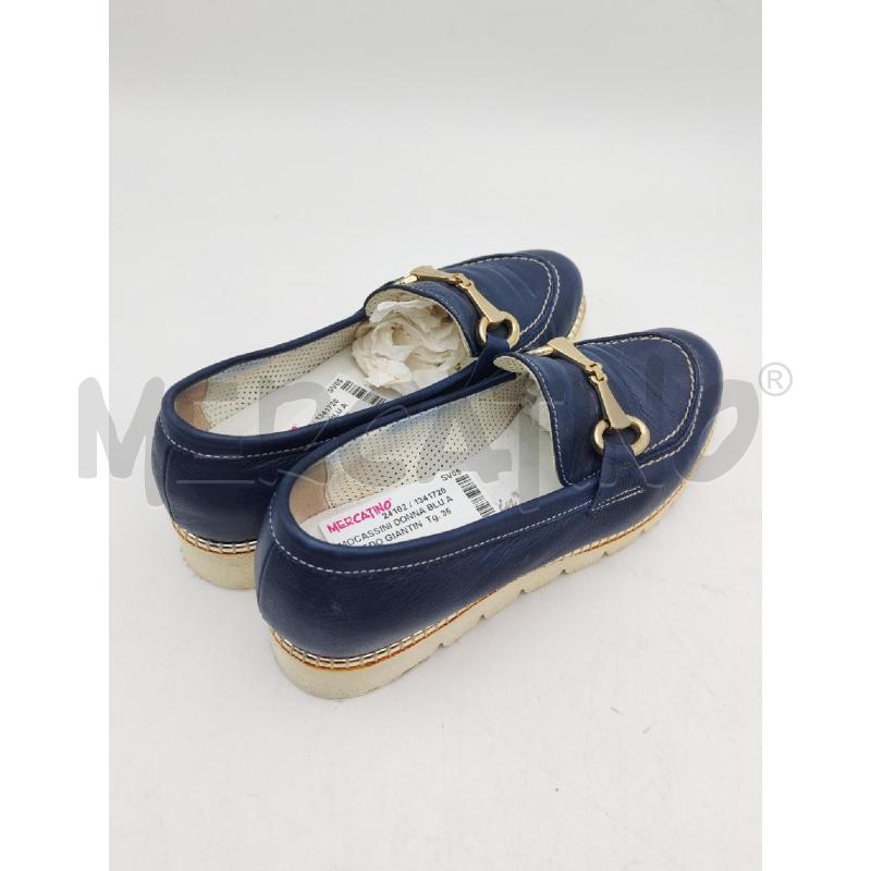 MOCASSINI DONNA BLU ALFREDO GIANTIN | Mercatino dell'Usato Albenga 2
