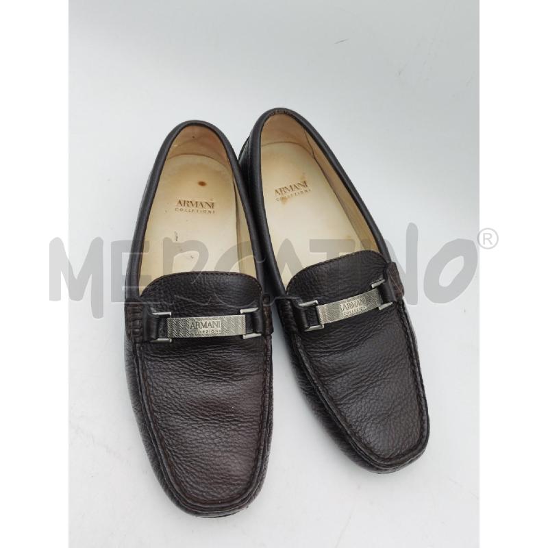 MOCASSINI PELLE UOMO MARRONE ARMANI COLLEZIONI  | Mercatino dell'Usato Albenga 1