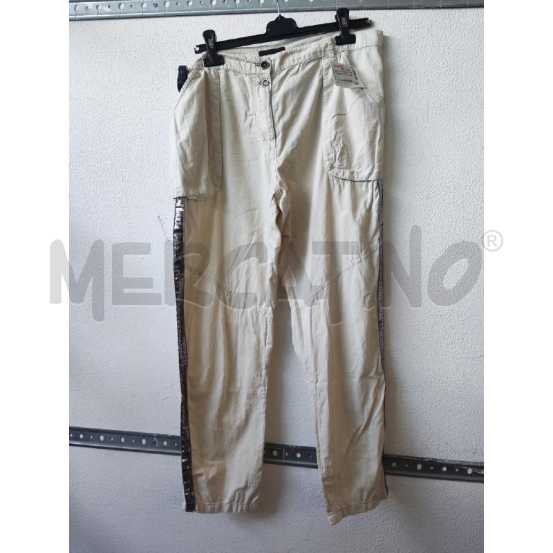 PANTALONE DONNA BEIGE STRASS LATO PINKO  | Mercatino dell'Usato Albenga 1