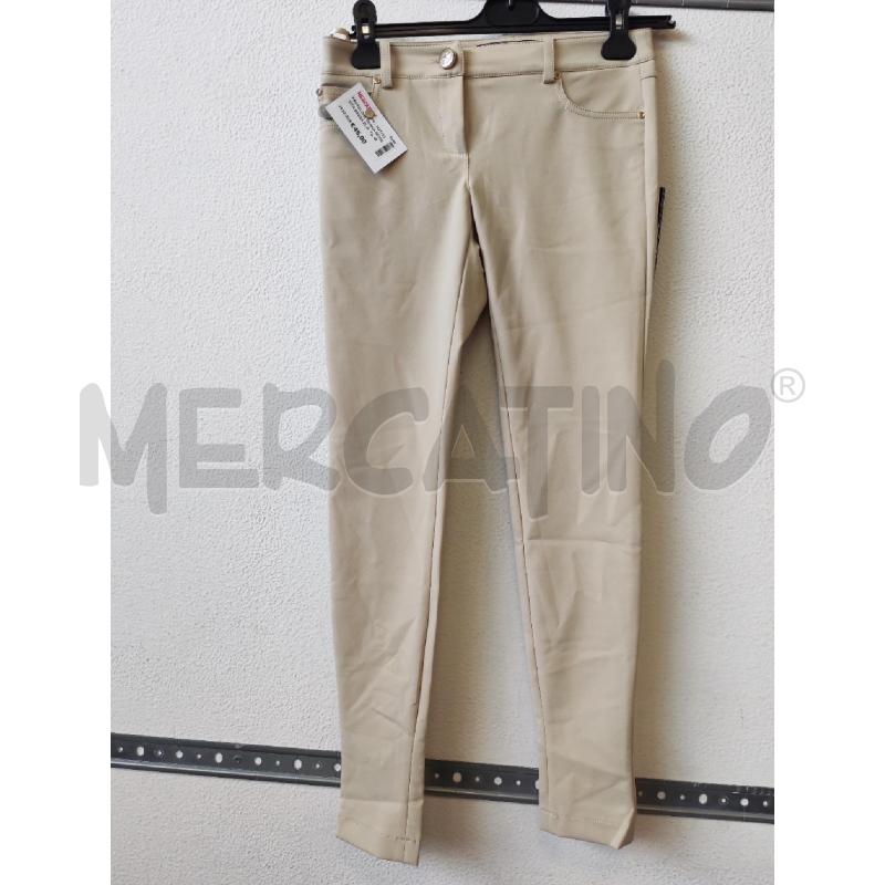 PANTALONE DONNA BEIGE VITA BASSA ELISABETTA FRANCHI | Mercatino dell'Usato Albenga 1