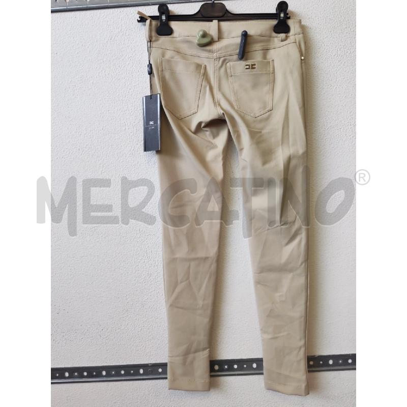 PANTALONE DONNA BEIGE VITA BASSA ELISABETTA FRANCHI | Mercatino dell'Usato Albenga 2