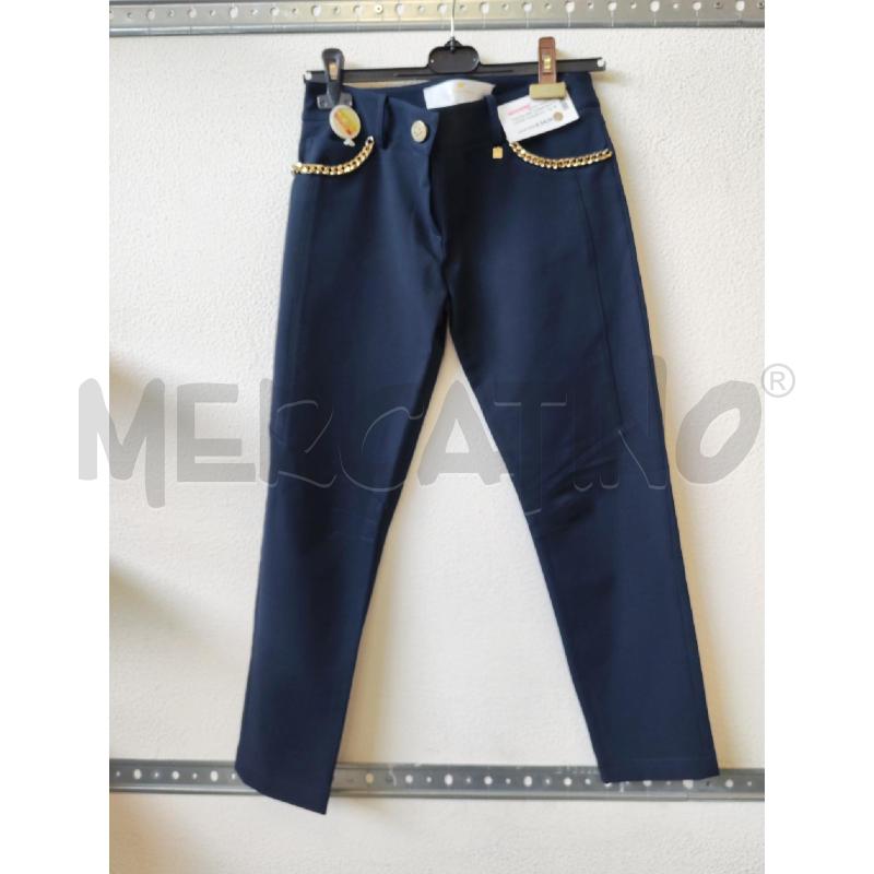 PANTALONE DONNA BLU CATENE TASCHE ELISABETTA FRANCHI  | Mercatino dell'Usato Albenga 1