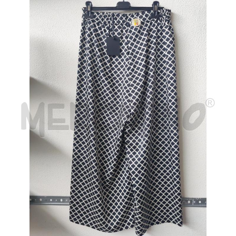 PANTALONE DONNA EMME MARELLA NERO BIANCO  | Mercatino dell'Usato Albenga 2