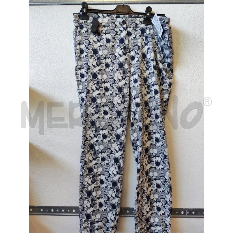 PANTALONE DONNA FANTASIA BIANCO BLU VIA MASINI 80 | Mercatino dell'Usato Albenga 1