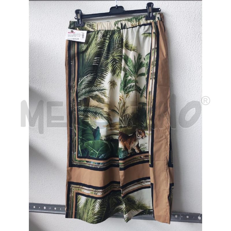 PANTALONE DONNA FANTASIA PALME TIGRI 1 ONE | Mercatino dell'Usato Albenga 1