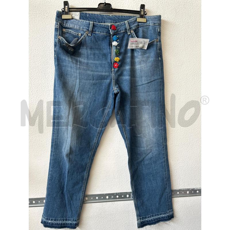 PANTALONE DONNA FIORI COLORATI DONDUP | Mercatino dell'Usato Albenga 1