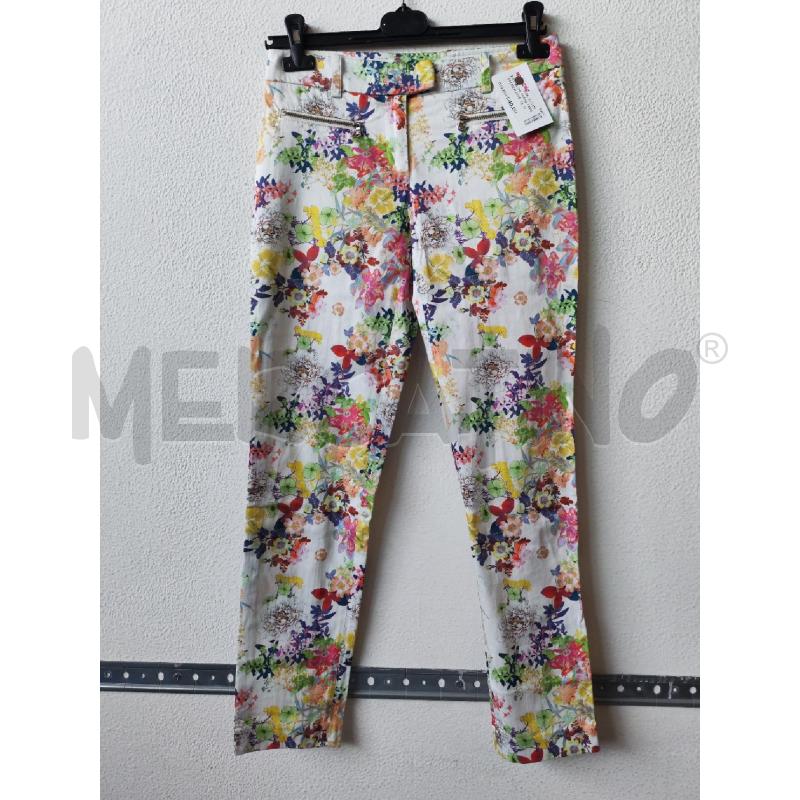 PANTALONE DONNA FIORI PATRIZIA PEPE | Mercatino dell'Usato Albenga 1