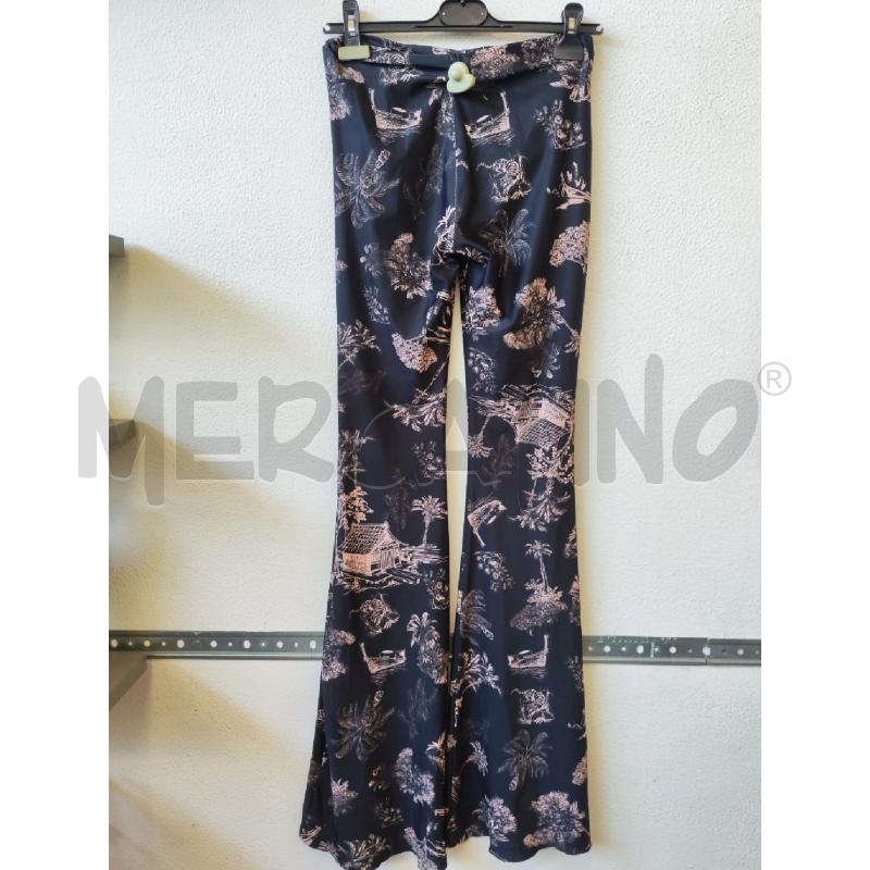 PANTALONE DONNA NERO FANTASIA ROSA ANIYE BY | Mercatino dell'Usato Albenga 2