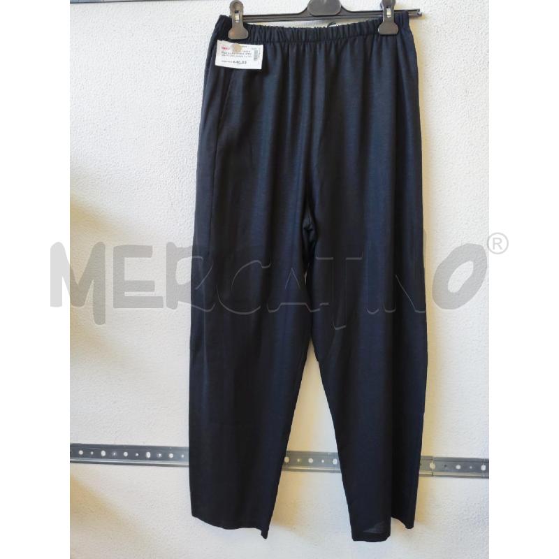 PANTALONE DONNA NERO MISTO LINO JURERE | Mercatino dell'Usato Albenga 1