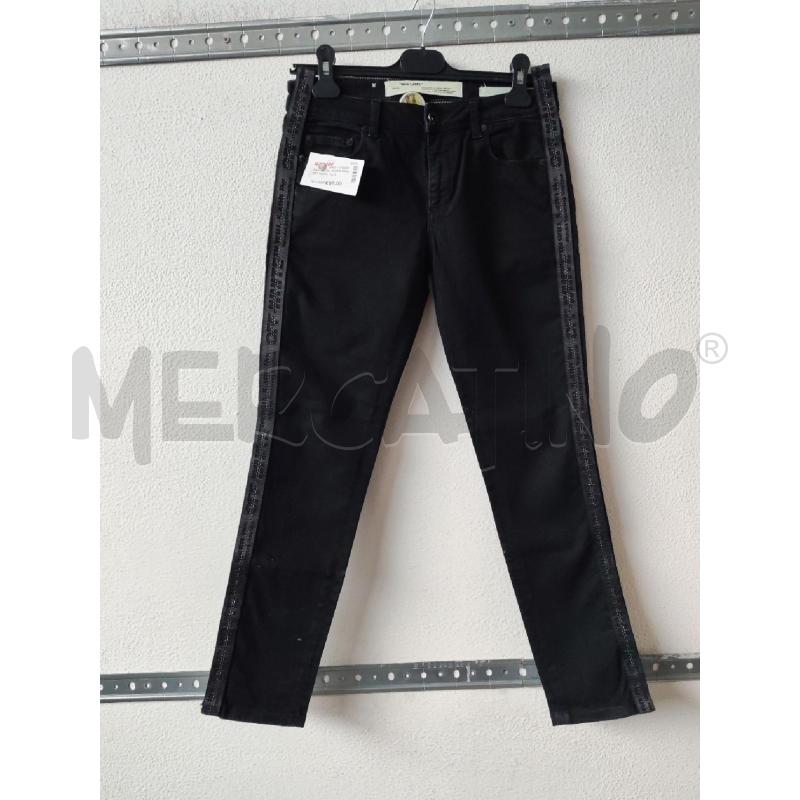 PANTALONE DONNA NERO OFF WHITE | Mercatino dell'Usato Albenga 1