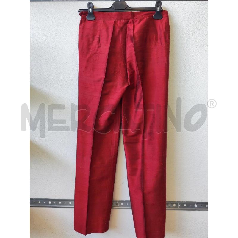 PANTALONE DONNA ROSSO SETA CASTIGLIONI  | Mercatino dell'Usato Albenga 2