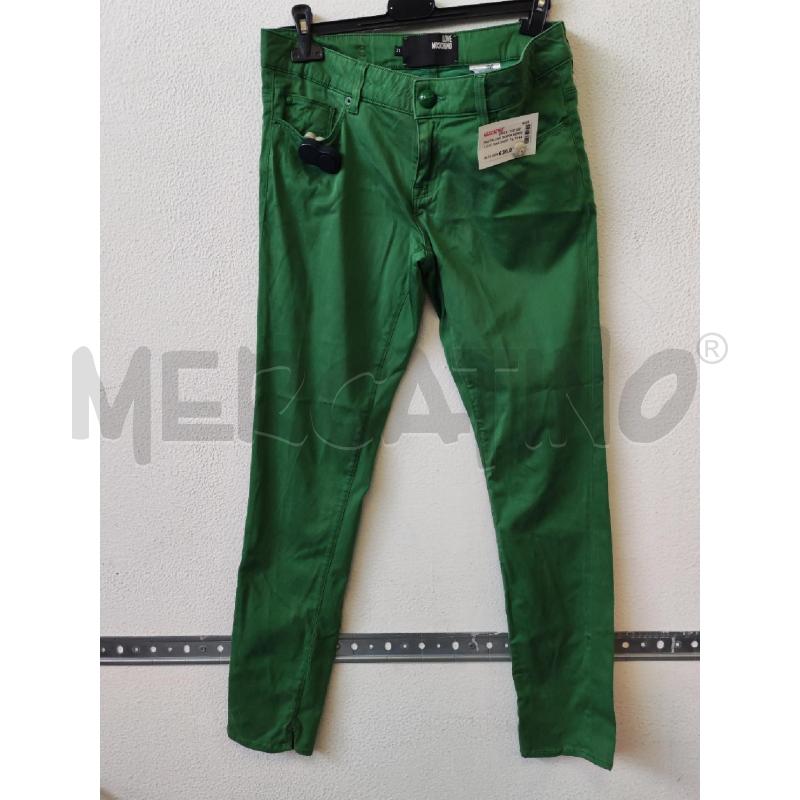 PANTALONE DONNA VERDE LOVE MASCHINO | Mercatino dell'Usato Albenga 1