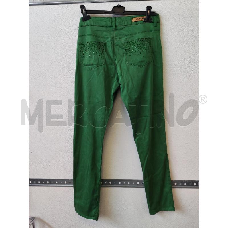 PANTALONE DONNA VERDE LOVE MASCHINO | Mercatino dell'Usato Albenga 2