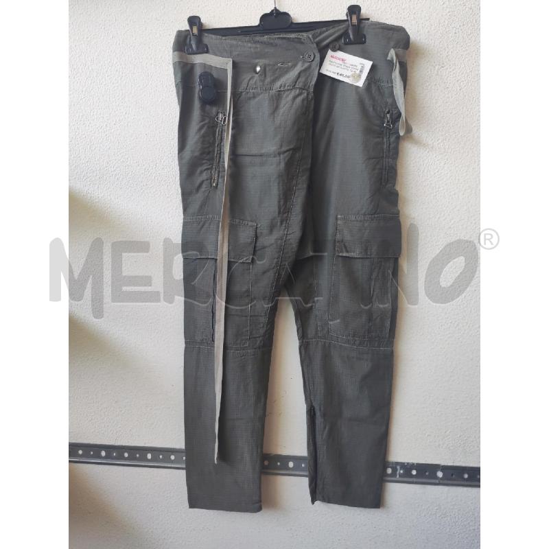 PANTALONE DONNA VERDE MISTO SETA COTONE DONDUP  | Mercatino dell'Usato Albenga 1
