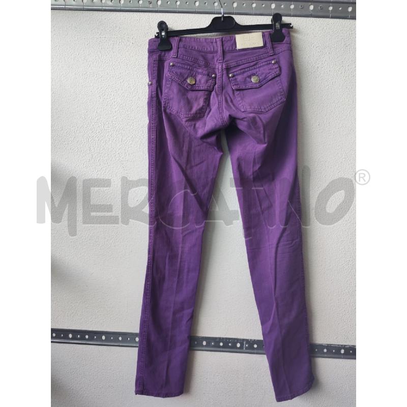 PANTALONE DONNA VIOLA CELYN ELISABETTA FRANCHI VITA BASSA | Mercatino dell'Usato Albenga 2
