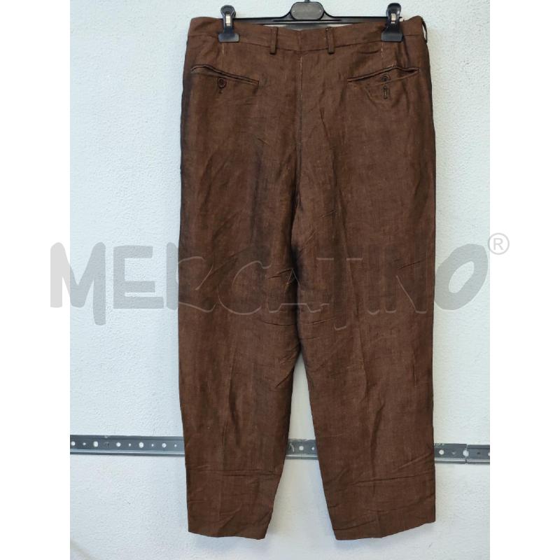 PANTALONE UOMO MARRONE LINO MISSONI  | Mercatino dell'Usato Albenga 2