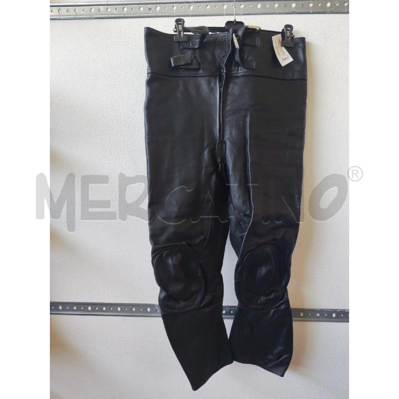 PANTALONE UOMO NERO PELLE DAINESE | Mercatino dell'Usato Albenga 1