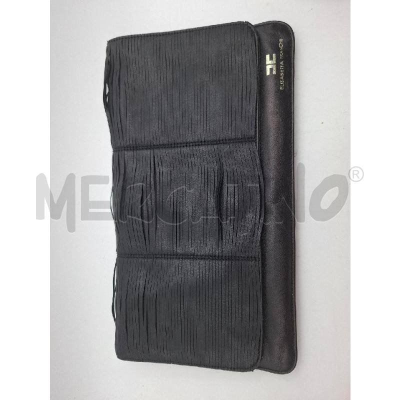 POCHETTE NERO VERA PELLE ELISABETTA FRANCHI  | Mercatino dell'Usato Albenga 1