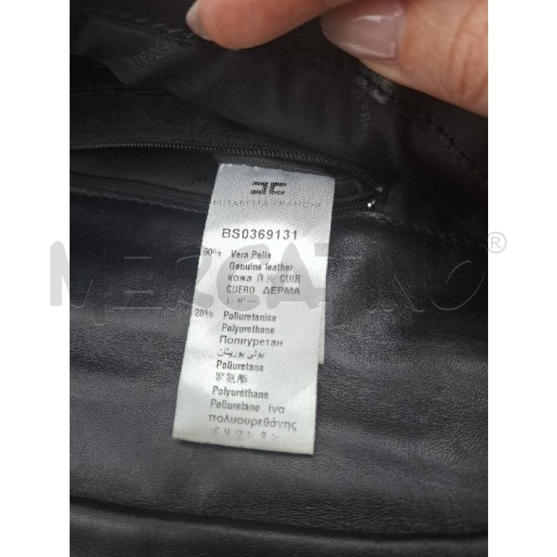 POCHETTE NERO VERA PELLE ELISABETTA FRANCHI  | Mercatino dell'Usato Albenga 3