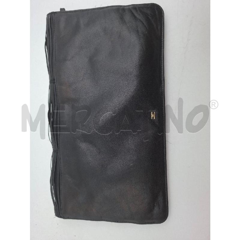 POCHETTE NERO VERA PELLE ELISABETTA FRANCHI  | Mercatino dell'Usato Albenga 4