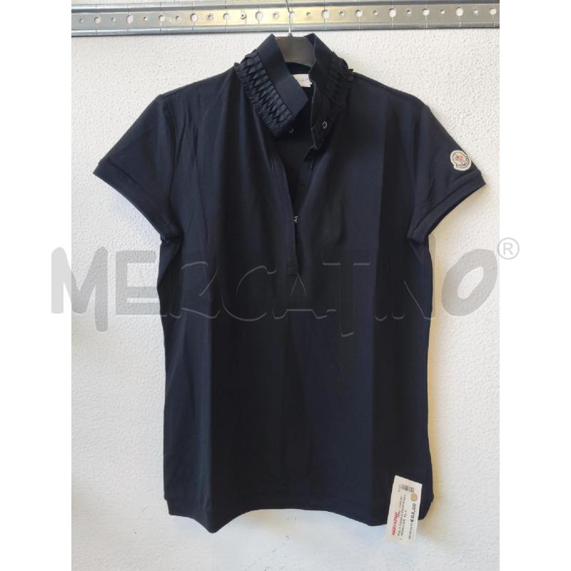 POLO DONNA NERO BASIC MONCLER | Mercatino dell'Usato Albenga 1