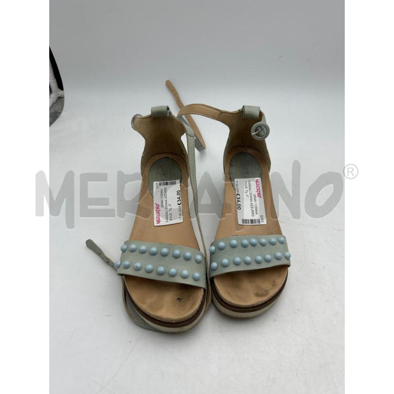 SANDALI DONNA AZZURRO MJUS | Mercatino dell'Usato Albenga 1